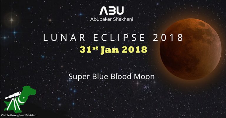 Total Lunar Eclipse of 31st Jan 2018 in Pakistan ...